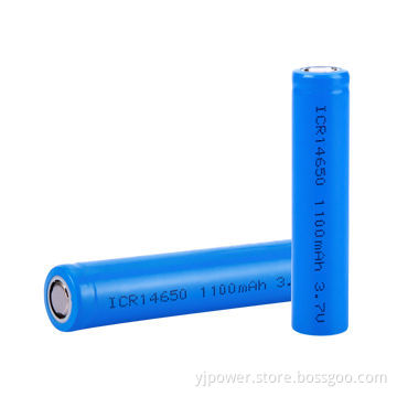 3.7V Cylindrical Li-ion Battery with 1,100mAh